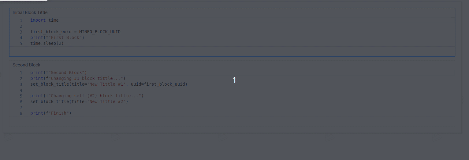 Update Block Title